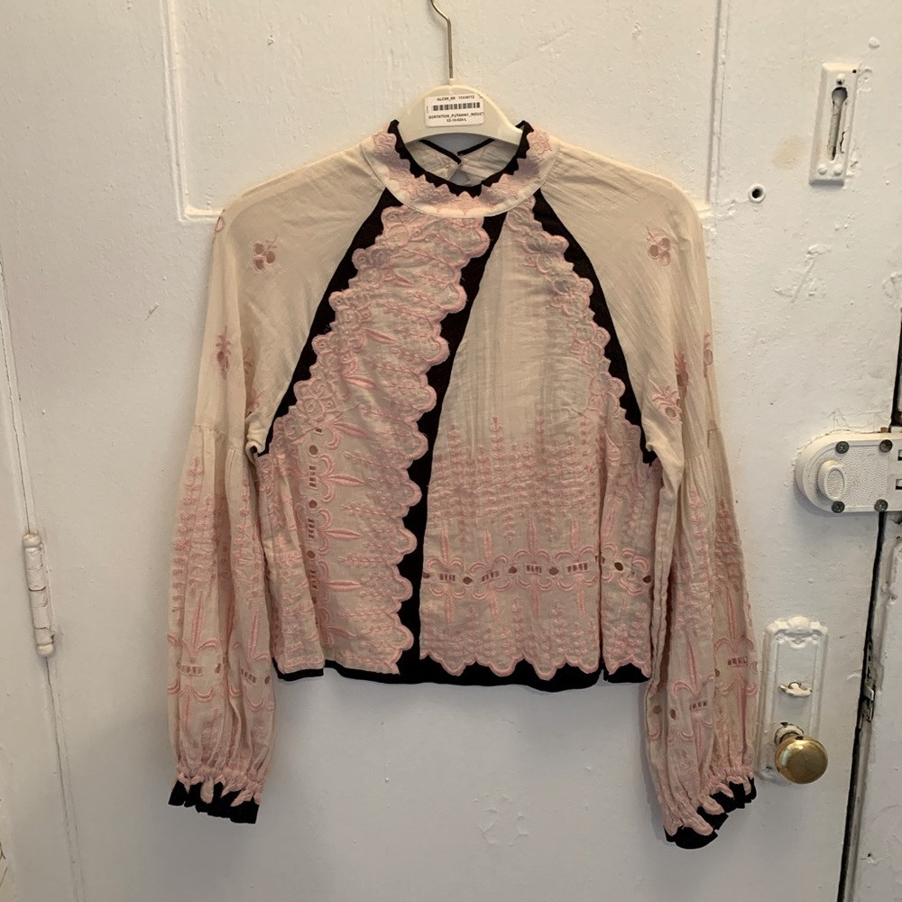 Free People Peasant Blouse size small